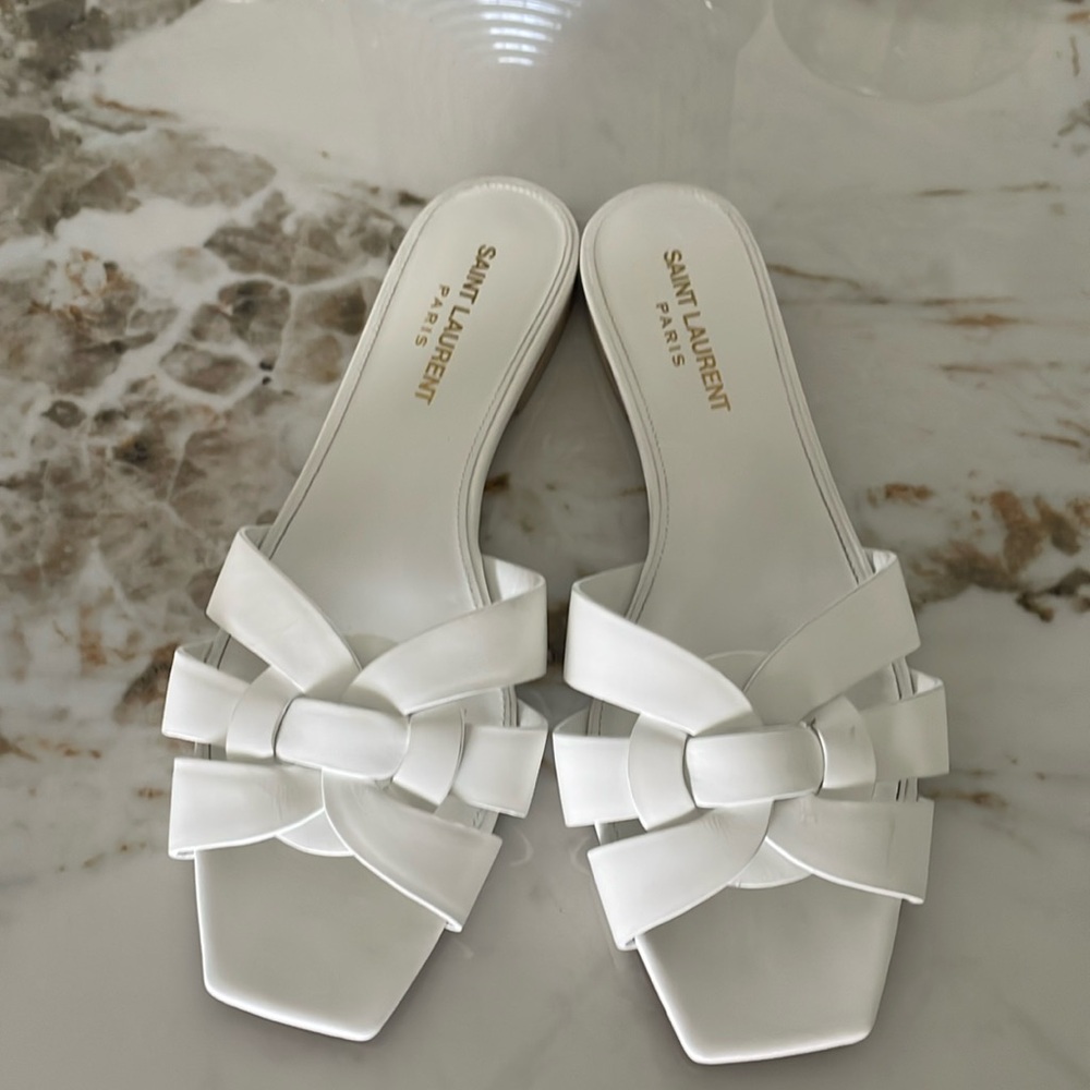 Yves St Laurent Tribute Flat Sandals
